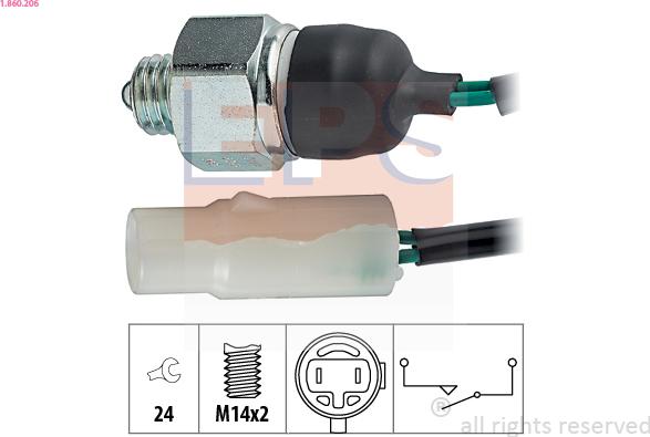 EPS 1.860.206 - Interruttore, Luce di retromarcia autozon.pro