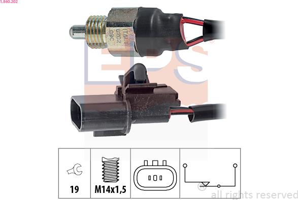 EPS 1.860.202 - Interruttore, Luce di retromarcia autozon.pro