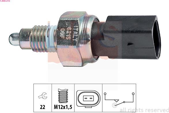 EPS 1.860.215 - Interruttore, Luce di retromarcia autozon.pro