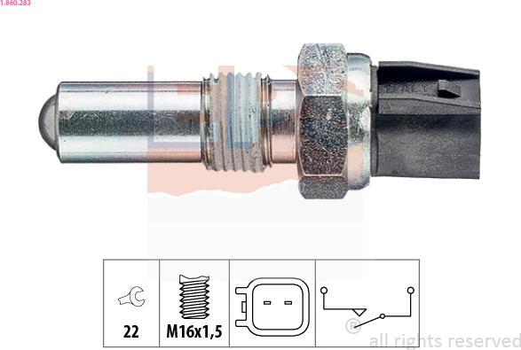 EPS 1.860.283 - Interruttore, Luce di retromarcia autozon.pro