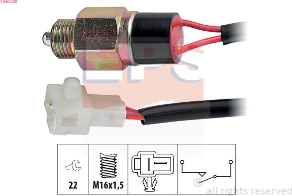 EPS 1.860.220 - Interruttore, Luce di retromarcia autozon.pro