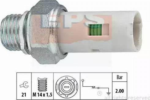 EPS 1.800.084 - Sensore, Pressione olio autozon.pro