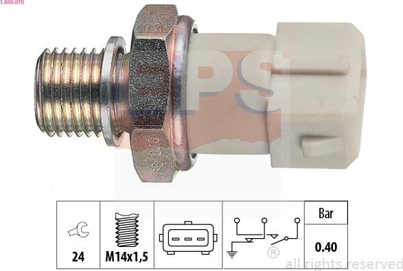 EPS 1.800.070 - Sensore, Pressione olio autozon.pro