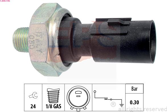 EPS 1.800.195 - Sensore, Pressione olio autozon.pro