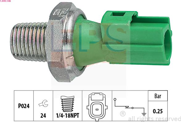 EPS 1.800.146 - Sensore, Pressione olio autozon.pro