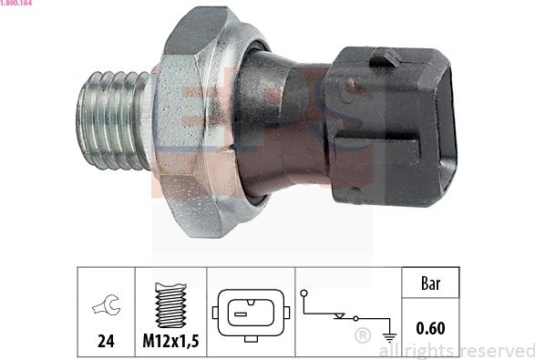 EPS 1.800.164 - Sensore, Pressione olio autozon.pro