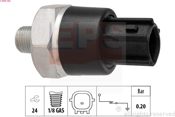 EPS 1.800.166 - Sensore, Pressione olio autozon.pro