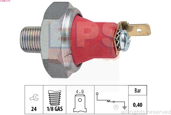 EPS 1.800.173 - Sensore, Pressione olio autozon.pro