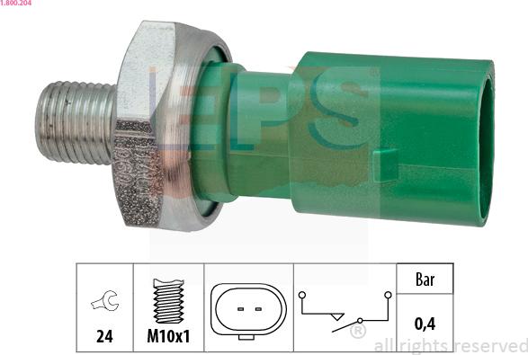 EPS 1.800.204 - Sensore, Pressione olio autozon.pro