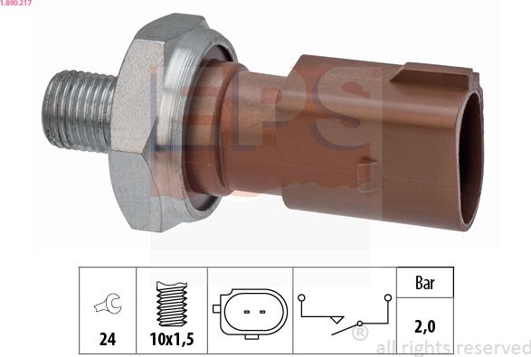 EPS 1.800.217 - Sensore, Pressione olio autozon.pro