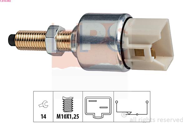 EPS 1.810.092 - Interruttore luce freno autozon.pro