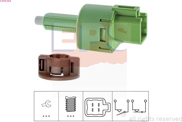 EPS 1.810.254 - Interruttore luce freno autozon.pro