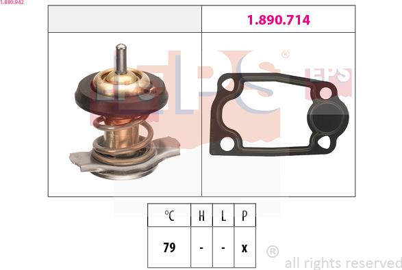 EPS 1.880.942 - Termostato, Refrigerante autozon.pro