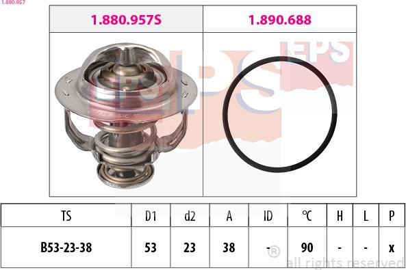 EPS 1.880.957 - Termostato, Refrigerante autozon.pro