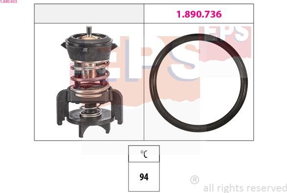 EPS 1.880.933 - Termostato, Refrigerante autozon.pro