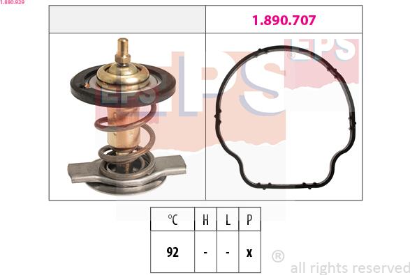 EPS 1.880.929 - Termostato, Refrigerante autozon.pro