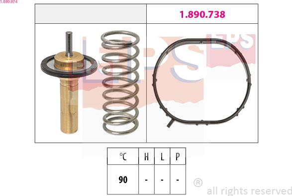 EPS 1.880.974 - Termostato, Refrigerante autozon.pro