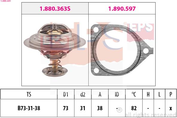 EPS 1.880.441 - Termostato, Refrigerante autozon.pro