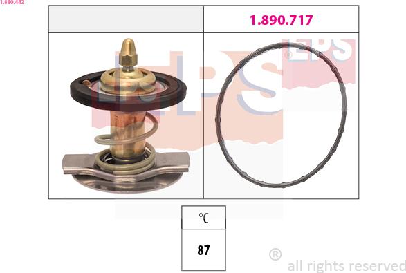 EPS 1.880.442 - Termostato, Refrigerante autozon.pro