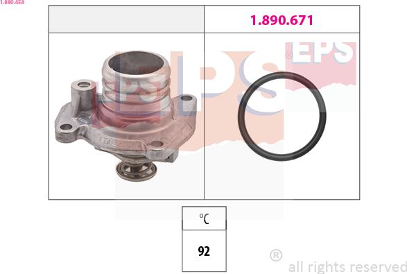 EPS 1.880.458 - Termostato, Refrigerante autozon.pro