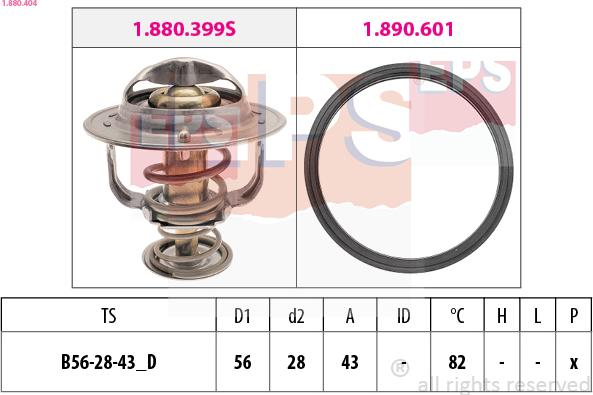 EPS 1.880.404 - Termostato, Refrigerante autozon.pro