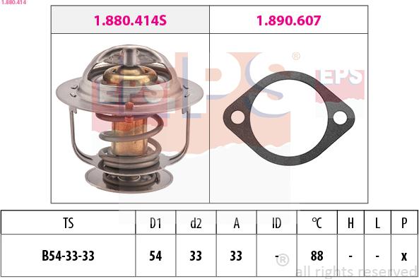 EPS 1.880.414 - Termostato, Refrigerante autozon.pro