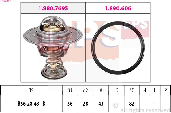 EPS 1.880.413 - Termostato, Refrigerante autozon.pro