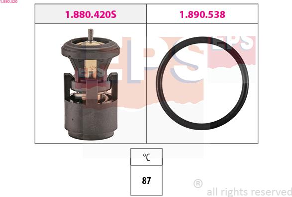 EPS 1.880.420 - Termostato, Refrigerante autozon.pro