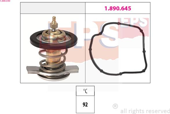 EPS 1.880.590 - Termostato, Refrigerante autozon.pro