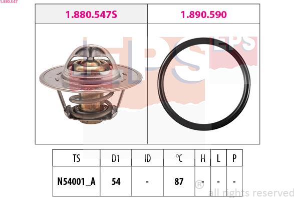 EPS 1.880.547 - Termostato, Refrigerante autozon.pro