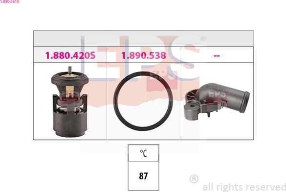 EPS 1.880.561K - Termostato, Refrigerante autozon.pro