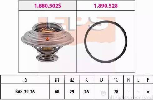 EPS 1.880.502 - Termostato, Refrigerante autozon.pro