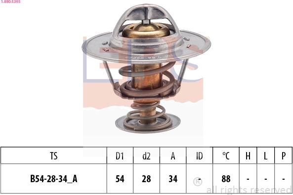 EPS 1.880.536S - Termostato, Refrigerante autozon.pro