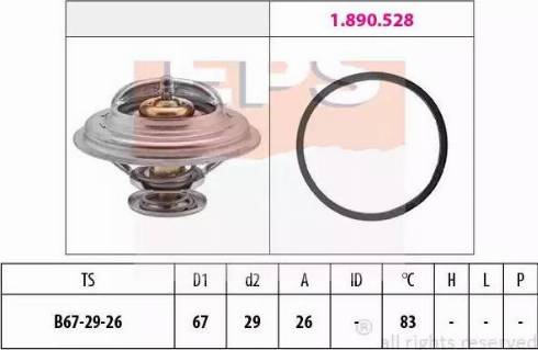 EPS 1.880.526 - Termostato, Refrigerante autozon.pro