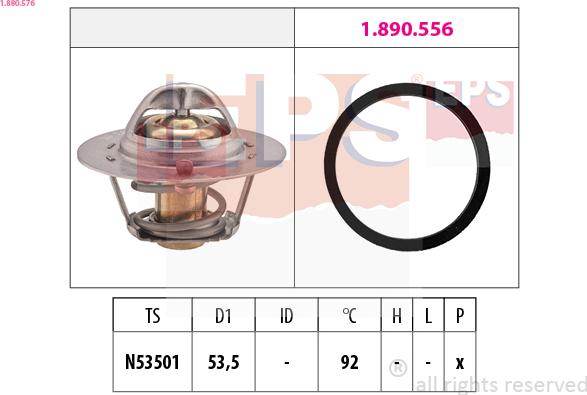 EPS 1.880.576 - Termostato, Refrigerante autozon.pro