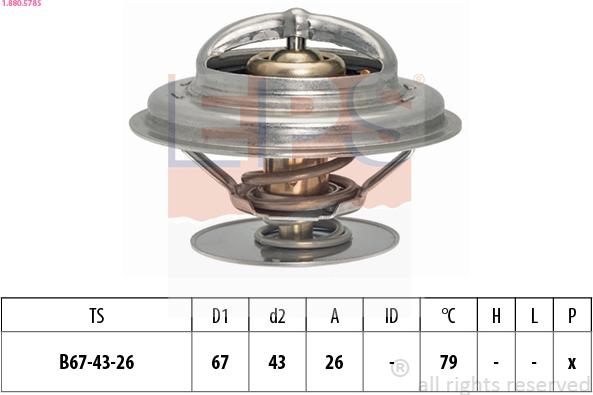 EPS 1.880.578S - Termostato, Refrigerante autozon.pro