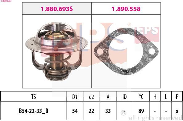 EPS 1.880.693 - Termostato, Refrigerante autozon.pro