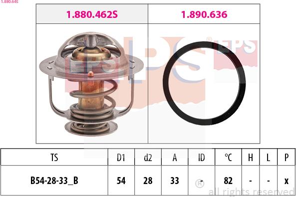 EPS 1.880.645 - Termostato, Refrigerante autozon.pro