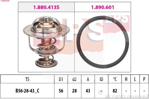 EPS 1.880.640 - Termostato, Refrigerante autozon.pro