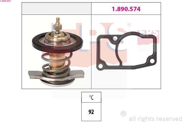 EPS 1.880.607 - Termostato, Refrigerante autozon.pro