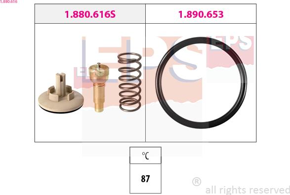 EPS 1.880.616 - Termostato, Refrigerante autozon.pro