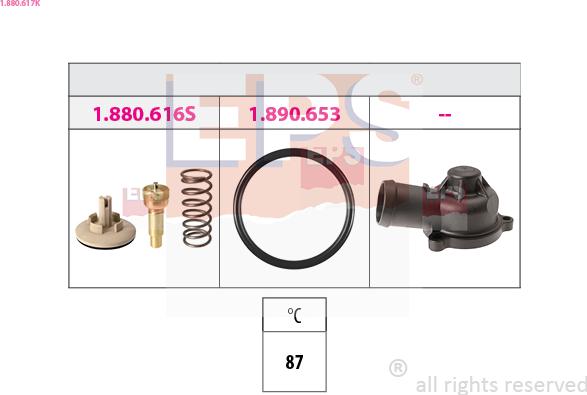 EPS 1.880.617K - Termostato, Refrigerante autozon.pro