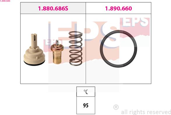 EPS 1.880.686 - Termostato, Refrigerante autozon.pro