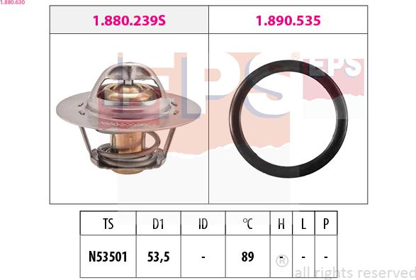 EPS 1.880.630 - Termostato, Refrigerante autozon.pro