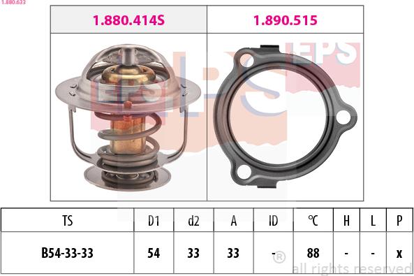 EPS 1.880.633 - Termostato, Refrigerante autozon.pro