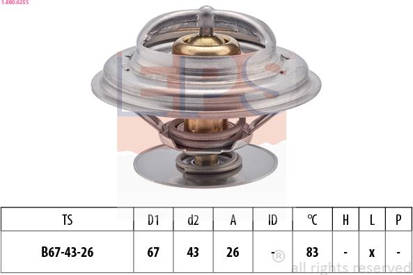 EPS 1.880.625S - Termostato, Refrigerante autozon.pro