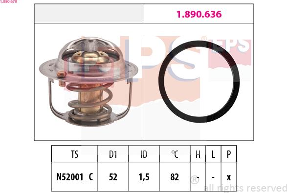 EPS 1.880.679 - Termostato, Refrigerante autozon.pro