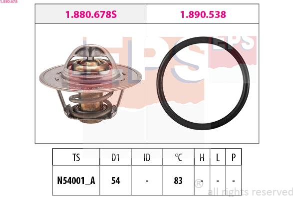 EPS 1.880.678 - Termostato, Refrigerante autozon.pro