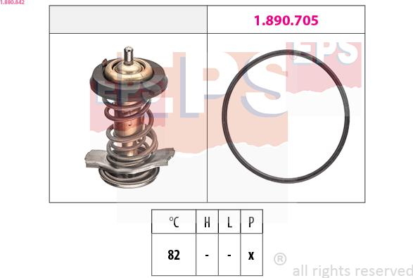 EPS 1.880.842 - Termostato, Refrigerante autozon.pro