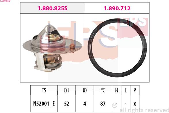 EPS 1.880.850 - Termostato, Refrigerante autozon.pro